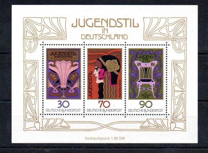 GERMANY - 1977 - M/S - JUGENDSTILL - MODERN ART - NEW ART -