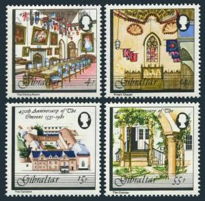 Gibraltar 402-405,MNH.Michel 418-421. Convent-450,1981.Franciscan monastery.