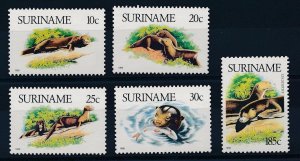 [SU613] Suriname Surinam 1989 Otters Weasels MNH