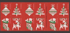 2020 US Scott # 5526-5529 (5529b)  Booklet of 20 Holiday Delights Forever Stamps