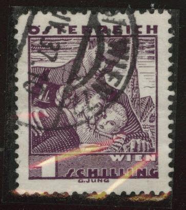 Austria Scott 370 Used stamp from 1934-35 set