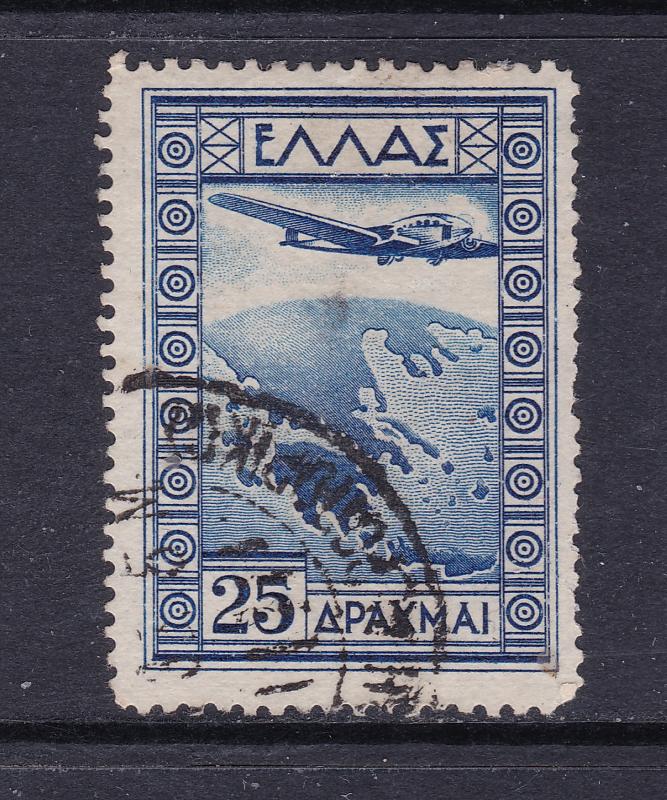 Greece a 25D used Air stamp from 1933