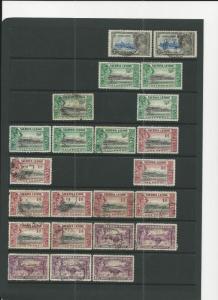 TRADE PRICE STAMPS SIERRA LEONE ON  DEALERS STOCK PAGES