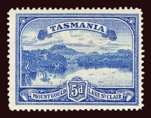 TASMANIA Scott #92 (SG 28) 1889 Mount Gould and Lake St. Clair unused HR