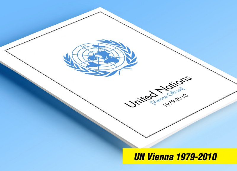 COLOR PRINTED UN - VIENNA 1979-2010 STAMP ALBUM PAGES (105 illustrated pages)