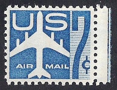 C51 7 cents Jet Silhouette Stamp mint OG NH EGRADED VF 78