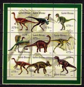 GUINEA BISSAU Mi# 1554 - 1562 MNH FVF 9Sheetlet Dinosaurs