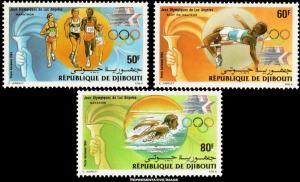 Djibouti Scott 200-202 Mint never hinged.