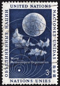 SC#49 3¢ United Nations: World Meteorlogical Organization (1957) Used