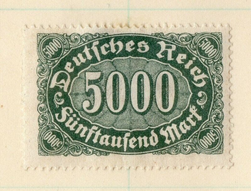 Germany 1920s Inflation Period Issues Fine Mint Hinged 5000M. NW-168886