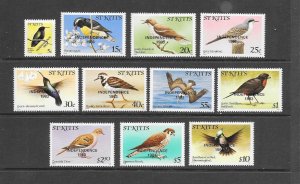 BIRDS - ST KITTS #112-22  MNH