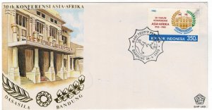 Indonesia 1985 FDC Stamps Scott 1270 Architecture Asia-Africa Conference