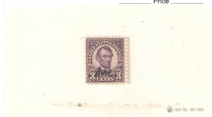 US SCOTT# 672, MLH, OG NEBR OVPT