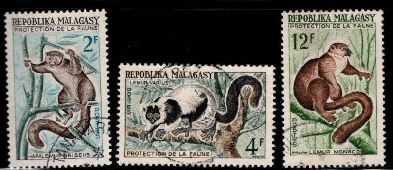 Madagascar Scott 321-323 Used stamp set