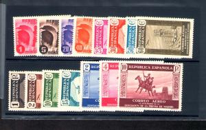 Spain  C73-C87   Mint NH Plane, helicopter, camel