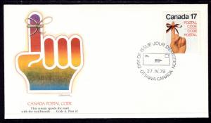 Canada 815 Postal Code Fleetwood U/A FDC