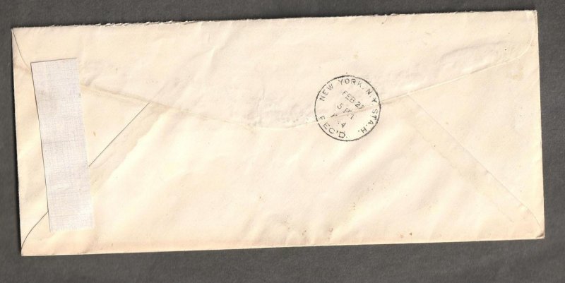 1944 Hand Drawn Illustrated Special Delivery Cover, 2 booklet Panes Scott # 804b