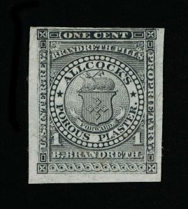 GENUINE SCOTT RS35b PRIVATE DIE BRANDRETH ALLCOCKS MEDICINE ON SILK PAPER #14253