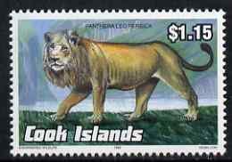COOK ISLANDS - 1990 - Endangered, Asian Lion  - Perf 1v - Mint Never Hinged