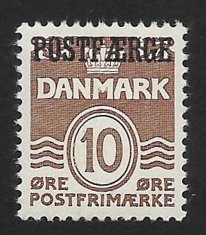 Danmark # Q17 - Wavy Lines - Postfaerge -  MNH
