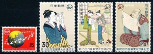 Japan #1012-1015  Set of 4 MNH