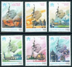 Vatican City Scott 1056-1061 MNH** 1997 Pope set CV$12