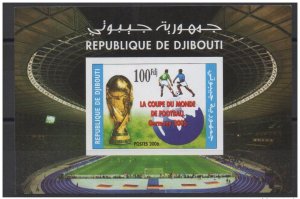 2005 Djibouti FIFA Block Germany 2006 World Cup Football Mi. Bl. 161-