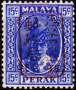 Malaya(Japanese Occupation). Perak. 1942 15c S.G.J198 UnMounted Mint