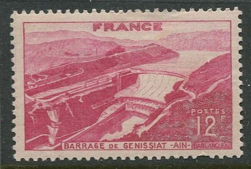 France - Scott 607 - General Issue -1948 - MLH - Single 12fr Stamp