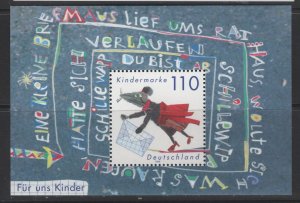 Germany #2053 (1999 For the Children  sheet) VFMNH CV $2.00