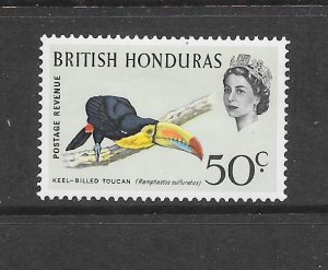 BIRDS - BRITISH HONDURAS #175 TOUCAN MH