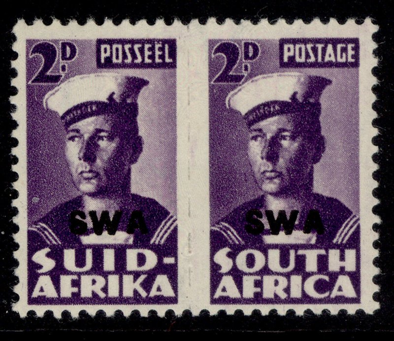 SOUTH WEST AFRICA GVI SG126, 2d violet, M MINT. 