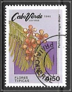 Cape Verde #417 Flowers CTO