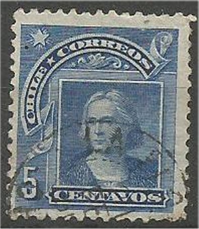 CHILE, 1905  used 5c, Columbus Scott 71