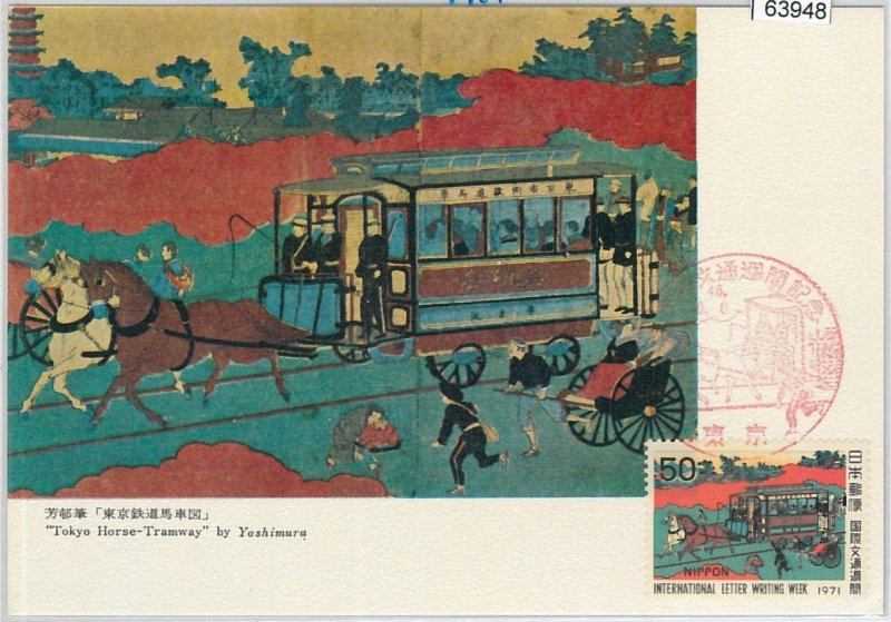 63948 - JAPAN - POSTAL HISTORY: MAXIMUM CARD 1971 - TRANSPORT HORSE CARRIAGE-