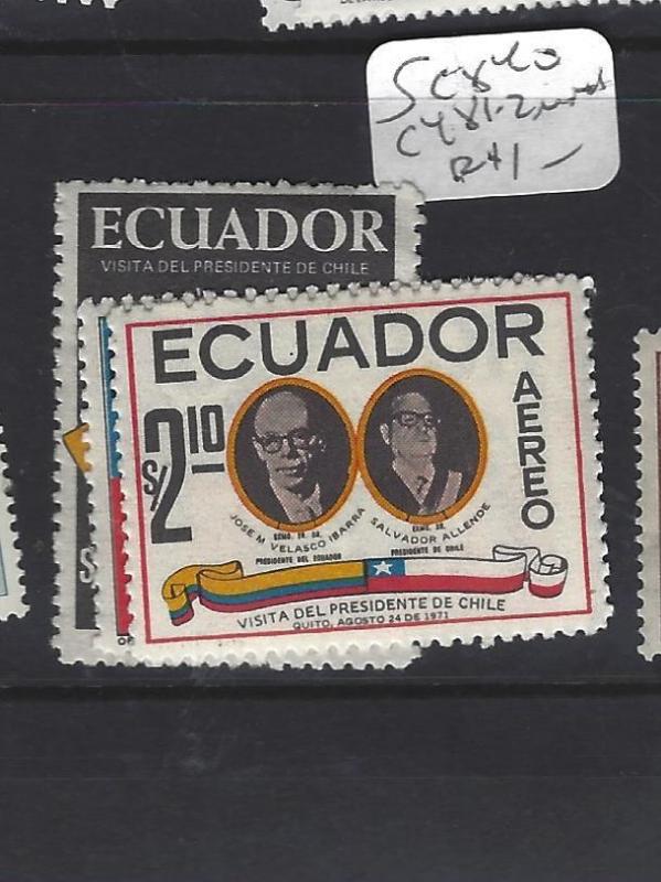 ECUADOR  (PP0209B)   SC  840, C481-2  MNH