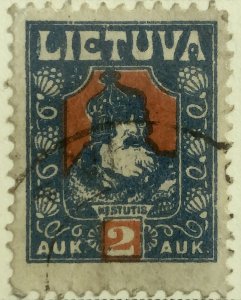 AlexStamps LITHUANIA #106 VF Used 