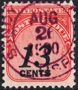 SC#J103 13¢ Postage Due Single (1978) Used