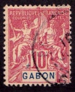 Gabon stamp #20, used