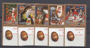 Romania 2006 STAMPS Easter Eggs religion Jesus Mary cross MNH labels