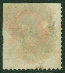 EDW1949SELL : USA 1871 Scott #138 Used. Fancy cancel & Red cds cancel. Cat $525.