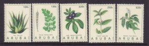 Aruba-Sc#492-6- id5-unused NH set-Medicinal Plants-2016-