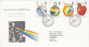 GB 1987 - Sir Isaac Newton  - Royal Mail FDC