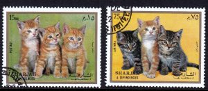 UAE,Sharja,1972,MNH,CTO,Cats
