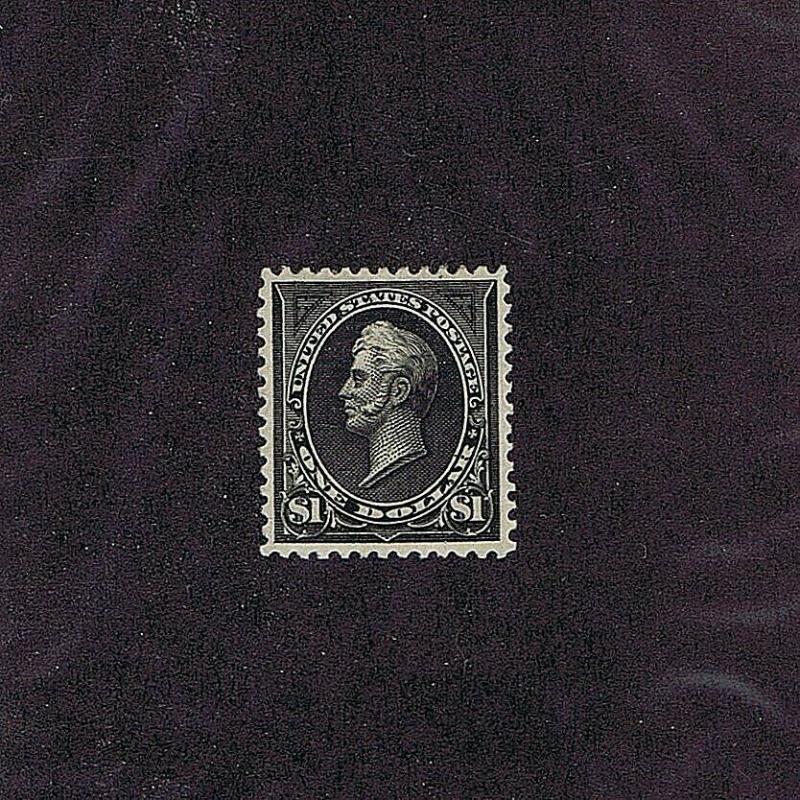 SC# 261A UNUSED ORIGINAL GUM HINGED $1 PERRY, 1895, 2019 PSAG CERT GRADED XF 90