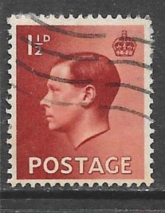 Great Britain 232: 1.5d Edward VIII, used, F-VF