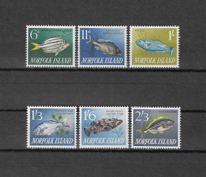 NORFOLK ISLAND 1962/3 SG 43/8 MNH