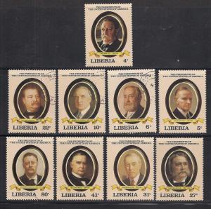 LIBERIA SC# 923-31 F-VF U 1982