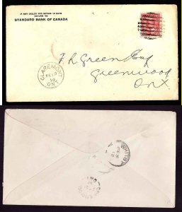 Canada-cover  #2064 - 2c Edward-Ontario Cnty-Claremont,Ont-Fe 19