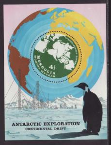 Mongolia 1145 Antarctic,Penguin Souvenir Sheet MNH VF